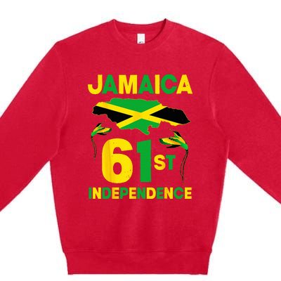 Happy Independence Day Jamaica 1962 Proud Jamaican Premium Crewneck Sweatshirt