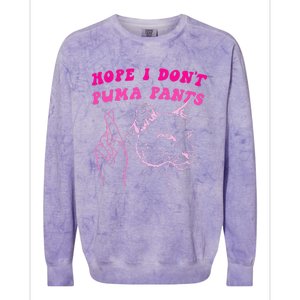 Hope I Dont P.U.M.A Pants Colorblast Crewneck Sweatshirt