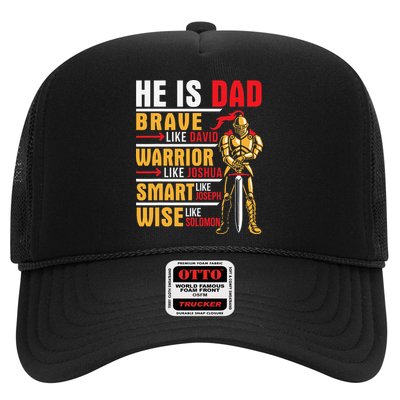 He Is Dad Brave Warrior Smart And Wise Father Daddy Papa Hat