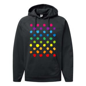 Happy International Dot Day Teacher Dots Performance Fleece Hoodie