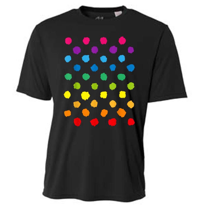 Happy International Dot Day Teacher Dots Cooling Performance Crew T-Shirt