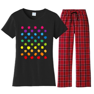 Happy International Dot Day Teacher Dots Women's Flannel Pajama Set