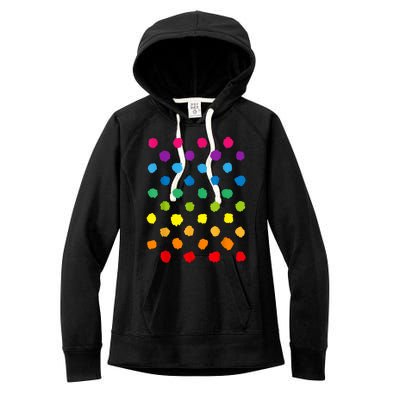 Happy International Dot Day Teacher Dots Women's Fleece Hoodie