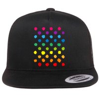 Happy International Dot Day Teacher Dots Flat Bill Trucker Hat