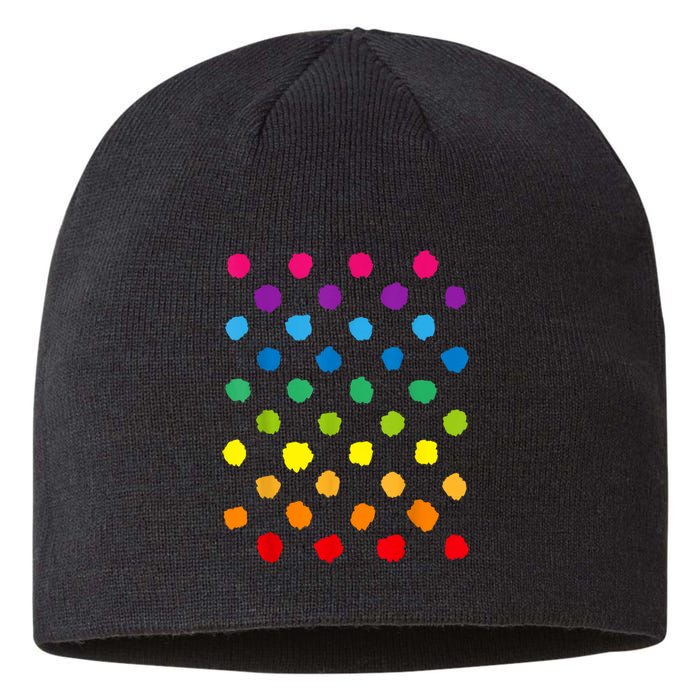 Happy International Dot Day Teacher Dots Sustainable Beanie