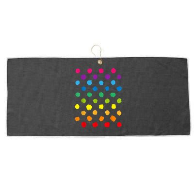 Happy International Dot Day Teacher Dots Large Microfiber Waffle Golf Towel