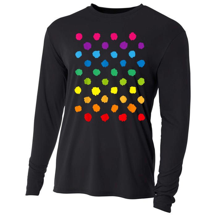 Happy International Dot Day Teacher Dots Cooling Performance Long Sleeve Crew