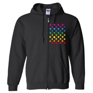 Happy International Dot Day Teacher Dots Full Zip Hoodie