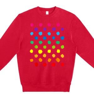 Happy International Dot Day Teacher Dots Premium Crewneck Sweatshirt