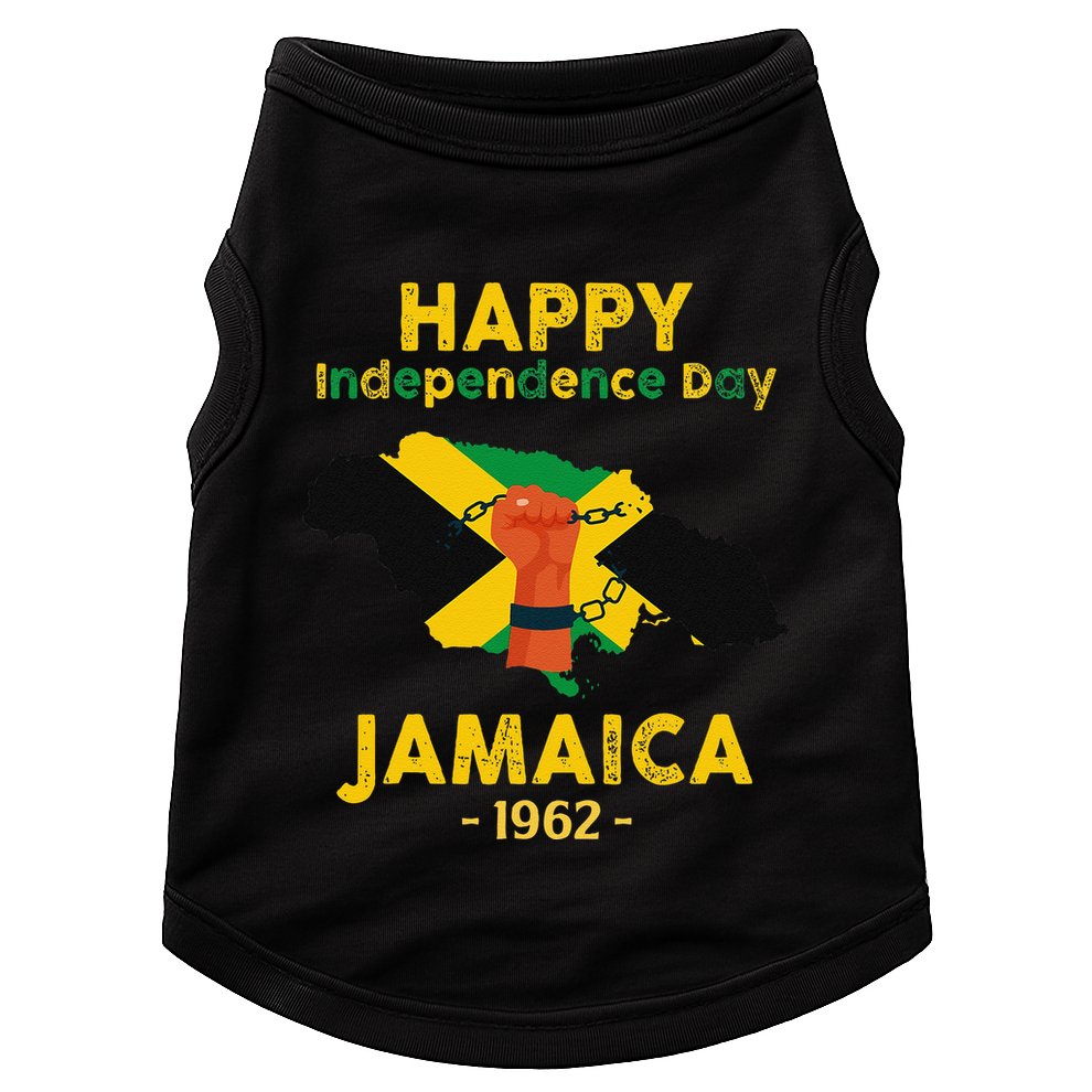 Happy Independence Day Jamaica 1962 Doggie Tank