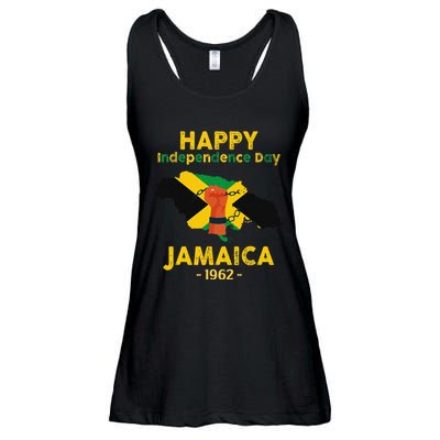 Happy Independence Day Jamaica 1962 Ladies Essential Flowy Tank