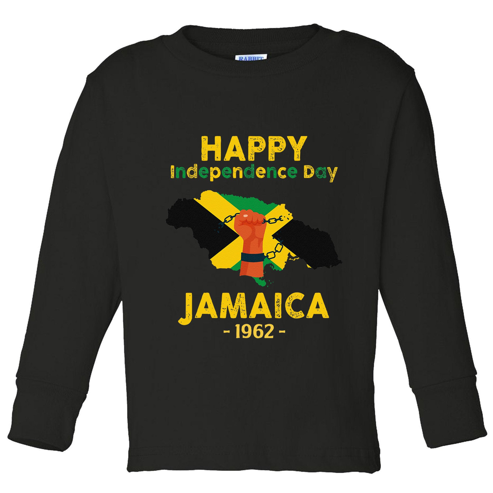 Happy Independence Day Jamaica 1962 Toddler Long Sleeve Shirt