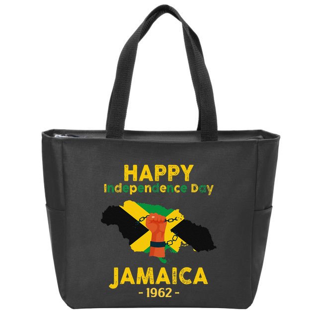 Happy Independence Day Jamaica 1962 Zip Tote Bag