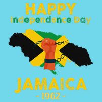 Happy Independence Day Jamaica 1962 Women's V-Neck T-Shirt
