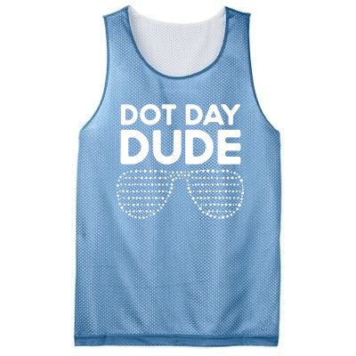 Happy International Dot Day September 15th Polka Dot Mesh Reversible Basketball Jersey Tank