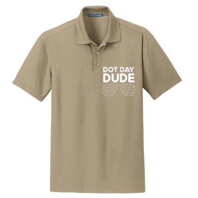 Happy International Dot Day September 15th Polka Dot Dry Zone Grid Polo