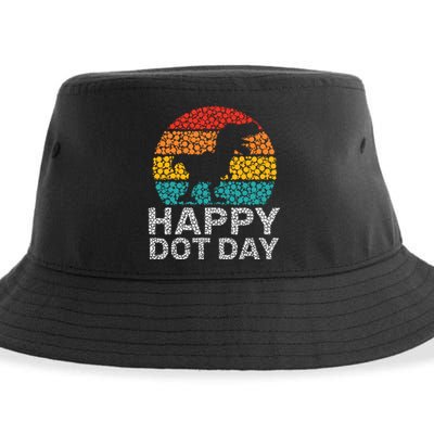 Happy International Dot Day 2024 September 15th Polka Dot Sustainable Bucket Hat