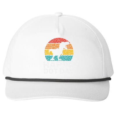 Happy International Dot Day 2024 September 15th Polka Dot Snapback Five-Panel Rope Hat