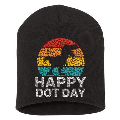 Happy International Dot Day 2024 September 15th Polka Dot Short Acrylic Beanie