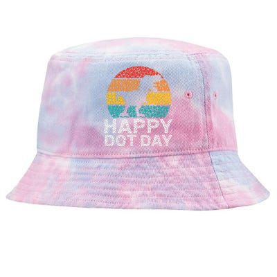 Happy International Dot Day 2024 September 15th Polka Dot Tie-Dyed Bucket Hat