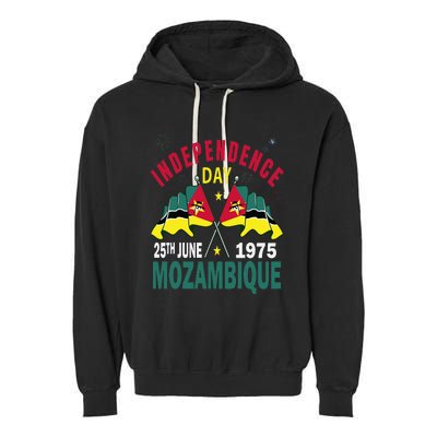 Happy Independence Day Mozambique Mozambican Flag Garment-Dyed Fleece Hoodie