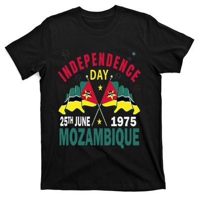 Happy Independence Day Mozambique Mozambican Flag T-Shirt