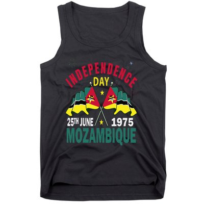 Happy Independence Day Mozambique Mozambican Flag Tank Top