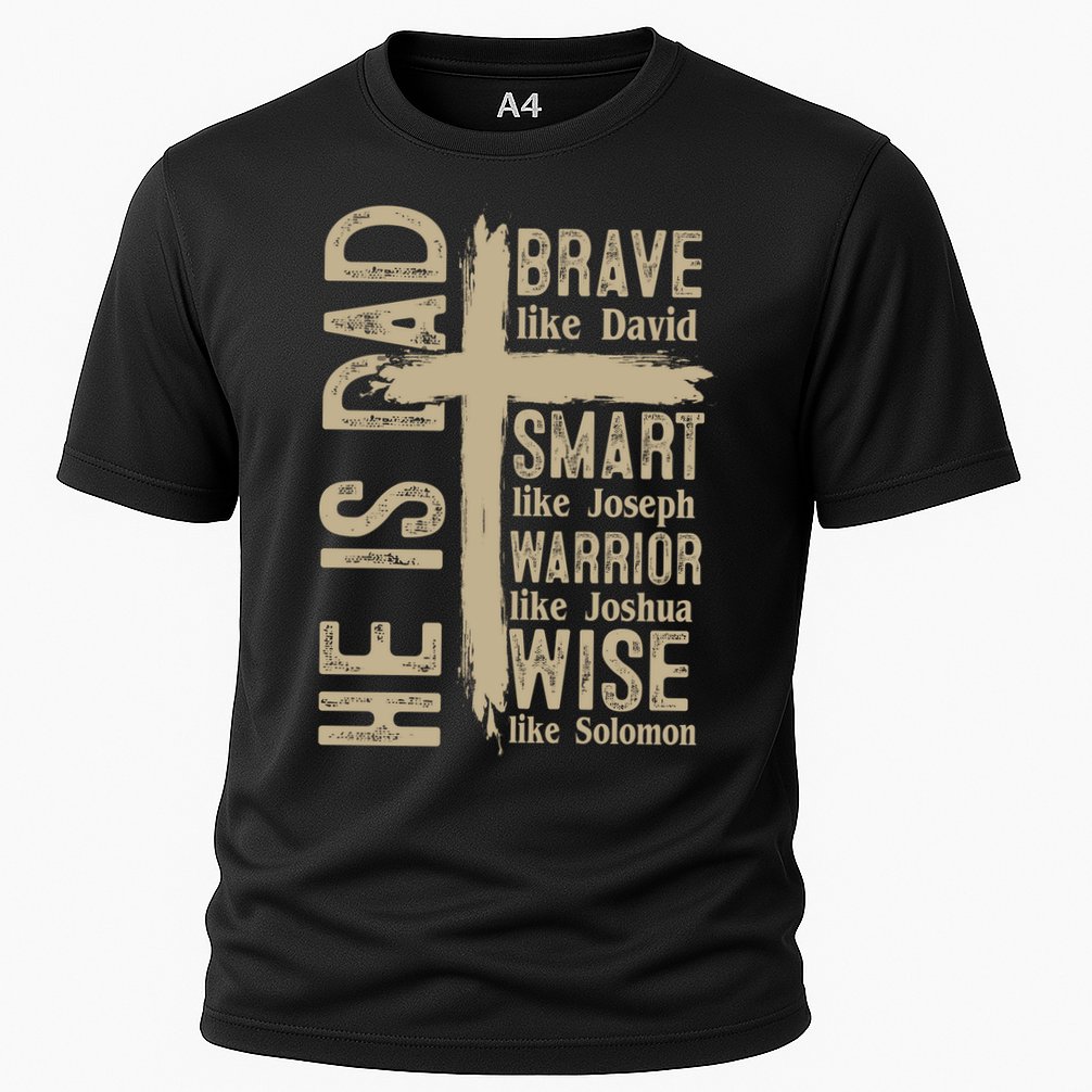He Is Dad Religious Christian Bible Quote Father Performance Shirt