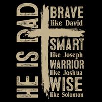 He Is Dad Religious Christian Bible Quote Father 16 in Basic Backpack