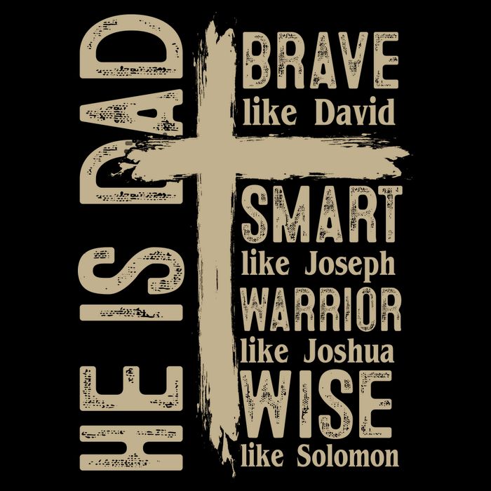 He Is Dad Religious Christian Bible Quote Father 16 in Basic Backpack