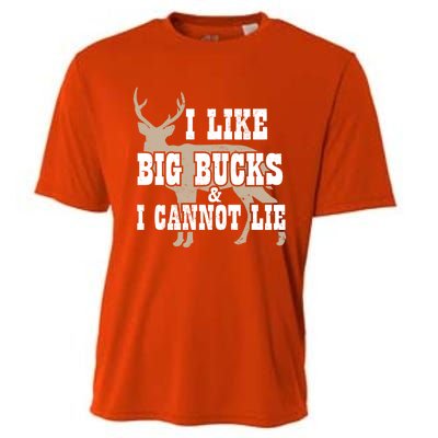 Hunter I Deer Hunting I I Like Big Bucks And I Cannot Lie Gift Cooling Performance Crew T-Shirt