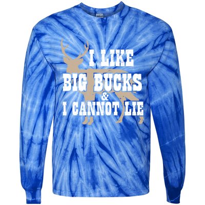 Hunter I Deer Hunting I I Like Big Bucks And I Cannot Lie Gift Tie-Dye Long Sleeve Shirt