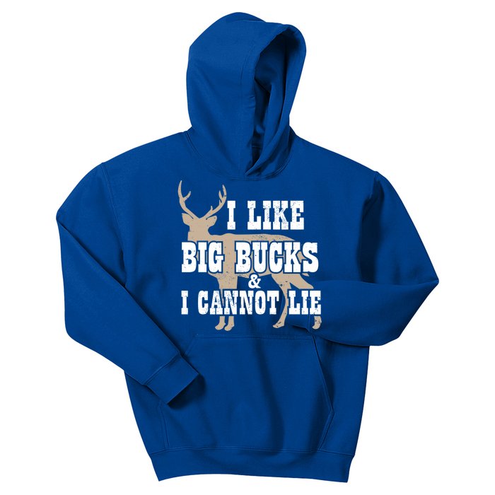 Hunter I Deer Hunting I I Like Big Bucks And I Cannot Lie Gift Kids Hoodie