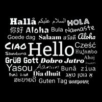 Hello In Different Languages Multilingualism Gift Button