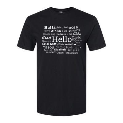 Hello In Different Languages Multilingualism Gift Softstyle® CVC T-Shirt