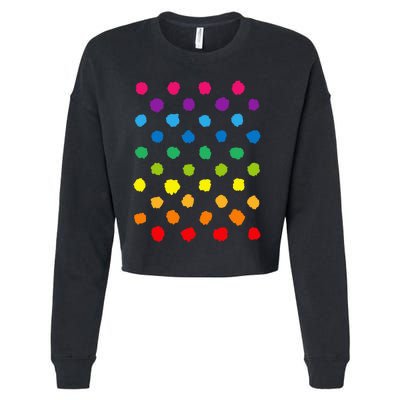 Happy International Dot Teacher Cropped Pullover Crew