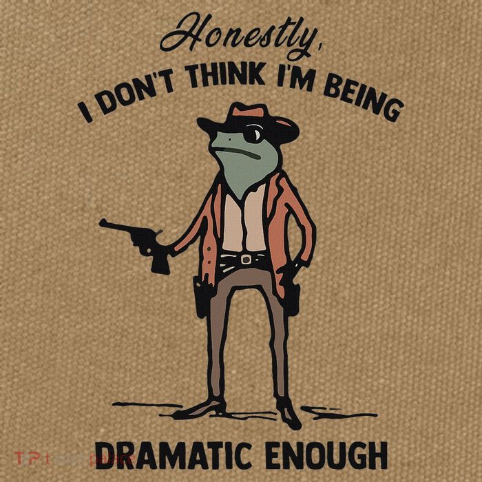 Honestly I DonT Think IM Being Dramatic Enough Cotton Canvas Backpack