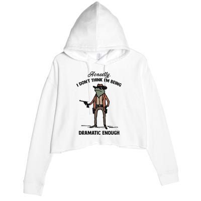 Honestly I DonT Think IM Being Dramatic Enough Crop Fleece Hoodie