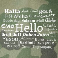 Hello In Different Languages Multilingualism Gift Legacy Tie Dye Trucker Hat