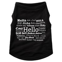 Hello In Different Languages Multilingualism Gift Doggie Tank
