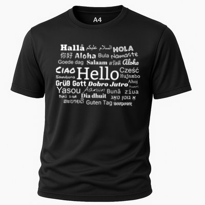 Hello In Different Languages Multilingualism Gift Performance Shirt