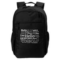 Hello In Different Languages Multilingualism Gift Backpack