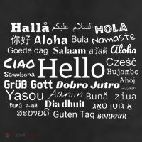 Hello In Different Languages Multilingualism Gift Adult Drive Performance Visor