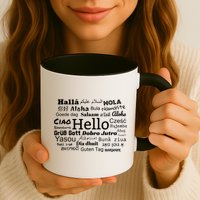 Hello In Different Languages Multilingualism Gift Coffee Mug