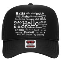 Hello In Different Languages Multilingualism Gift Trucker Hat
