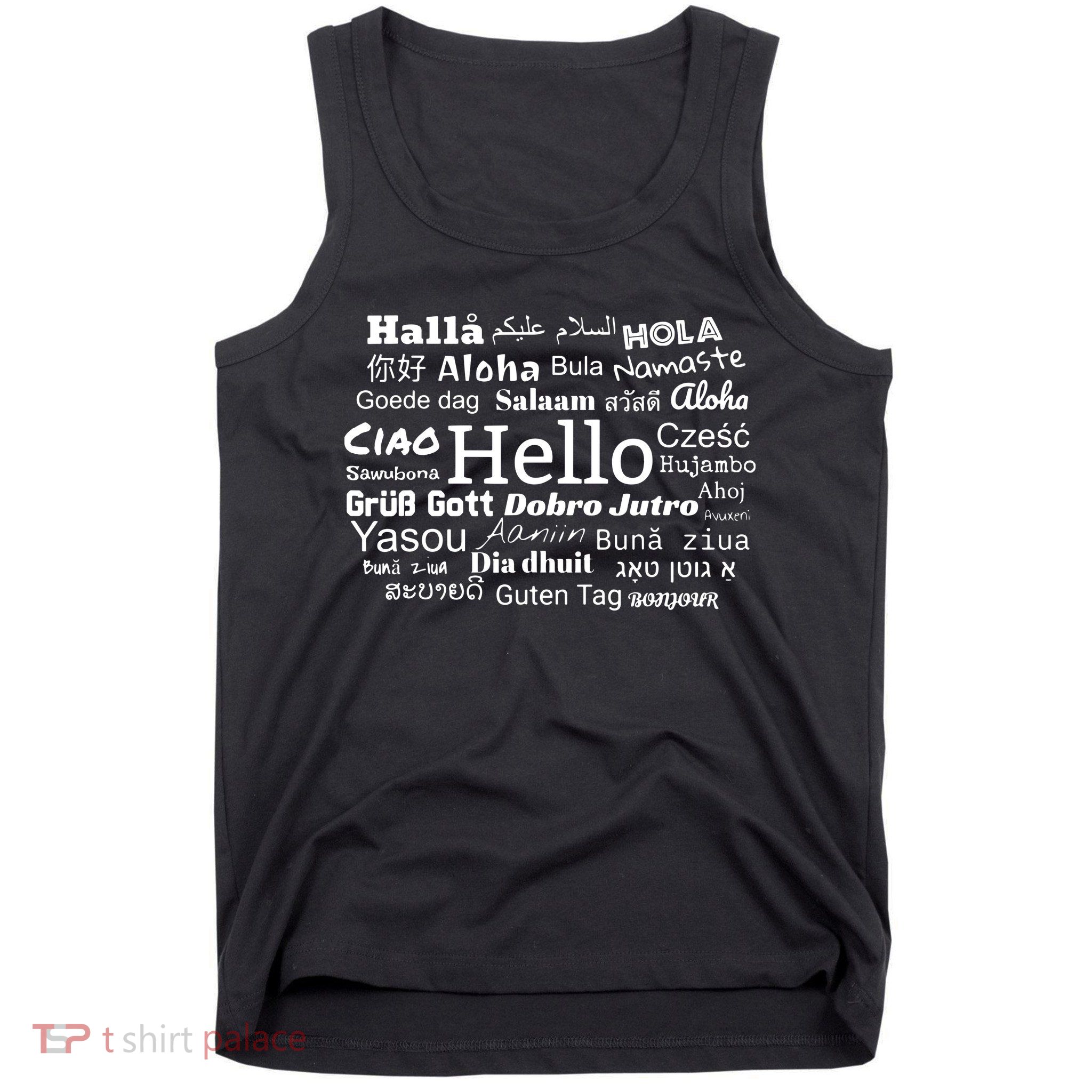 Hello In Different Languages Multilingualism Gift Tank Top