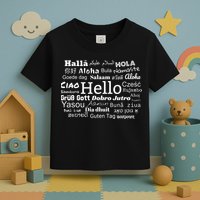 Hello In Different Languages Multilingualism Gift Toddler T-Shirt