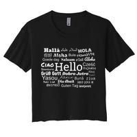 Hello In Different Languages Multilingualism Gift Crop Top