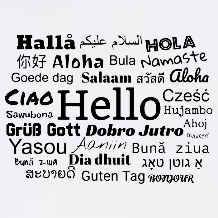 Hello In Different Languages Multilingualism Gift Garment-Dyed Sweatshirt