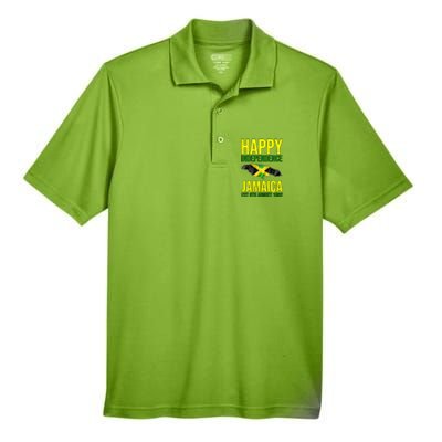 Happy Independence Day Jamaica 1962 Proud Jamaican Men's Origin Performance Piqué Polo